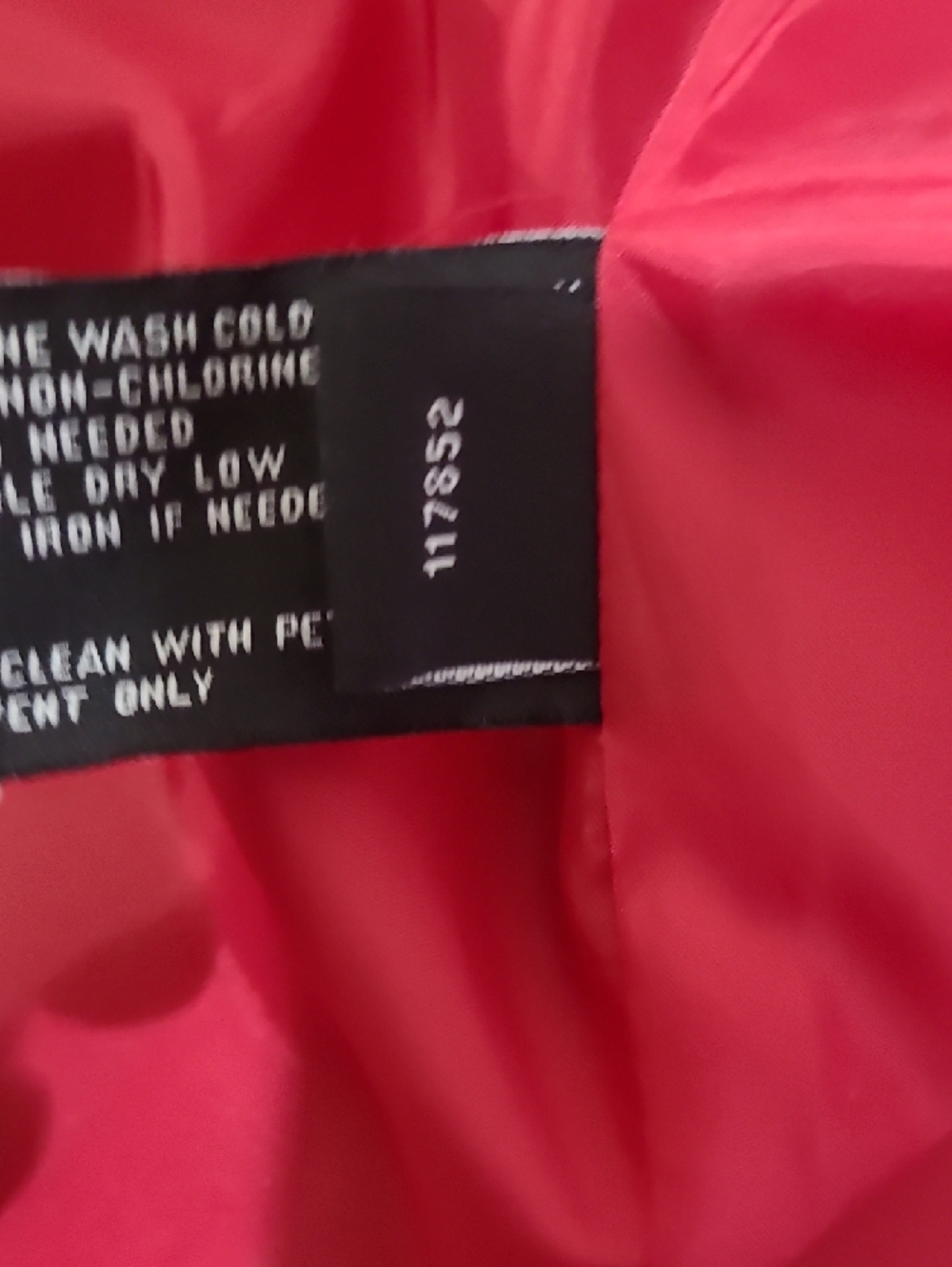 London Fog Crimson Red Trench with Waist Tie - Picture 11 of 12